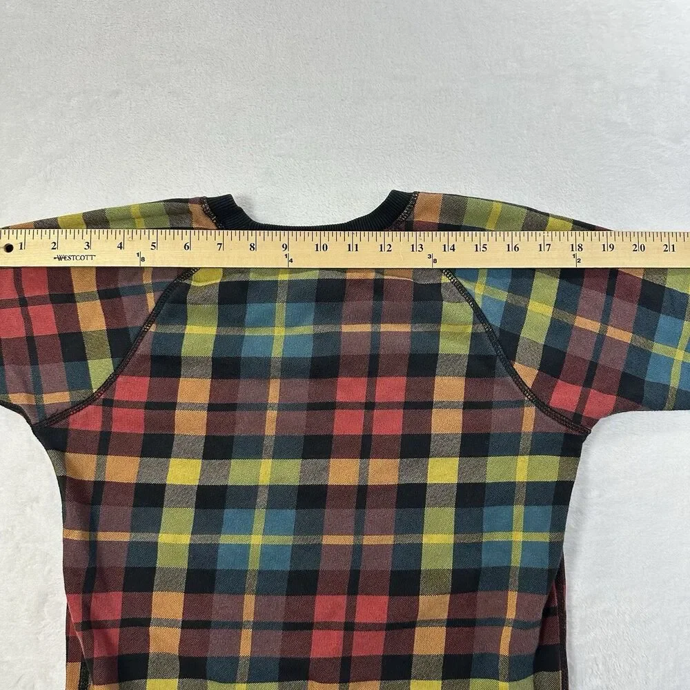 Hanna‎ Andersson Girls Plaid Sweatshirt Size 10 140cm Crewneck Pullover